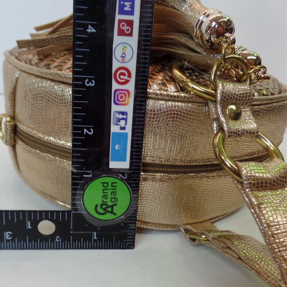 Producto Mexicano Round Multi Color Zippered Purse W Tassels Carrying Strap NWT - Picture 13 of 14
